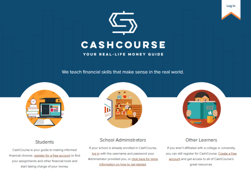 提供理财知识的现金课程网站图像。点击图片将带您进入https://www.cashcourse.org/